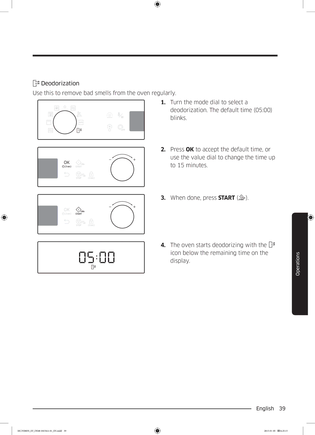 Samsung MC35J8055CK/ET, MC35J8055CW/EF, MC35J8055CK/EF, MC35J8055KT/EF manual English  